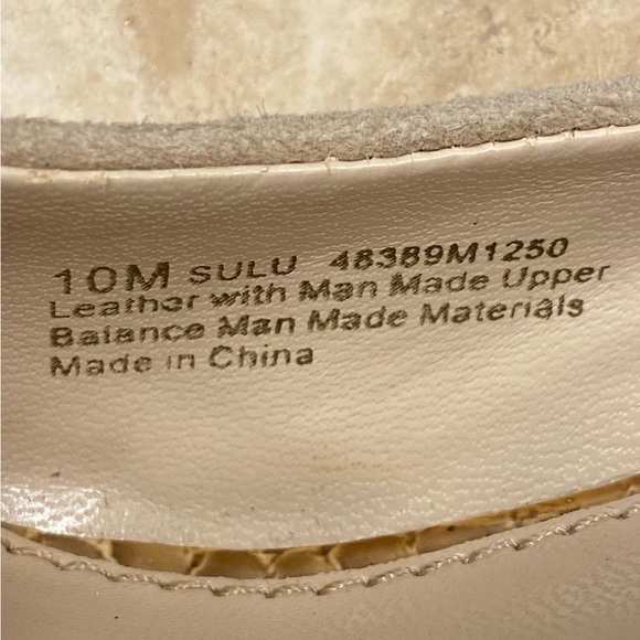 Franco Sarto Sulu Beige Sueded Leather Snake Print Peep Toe Platform Pumps Sz 10 - Picture 13 of 16